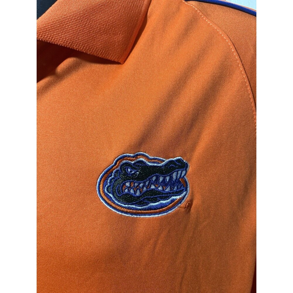 University Of Florida Gators Polo Shirt Mens Size Large Orange Blue Chiliwear - Picture 2 of 6